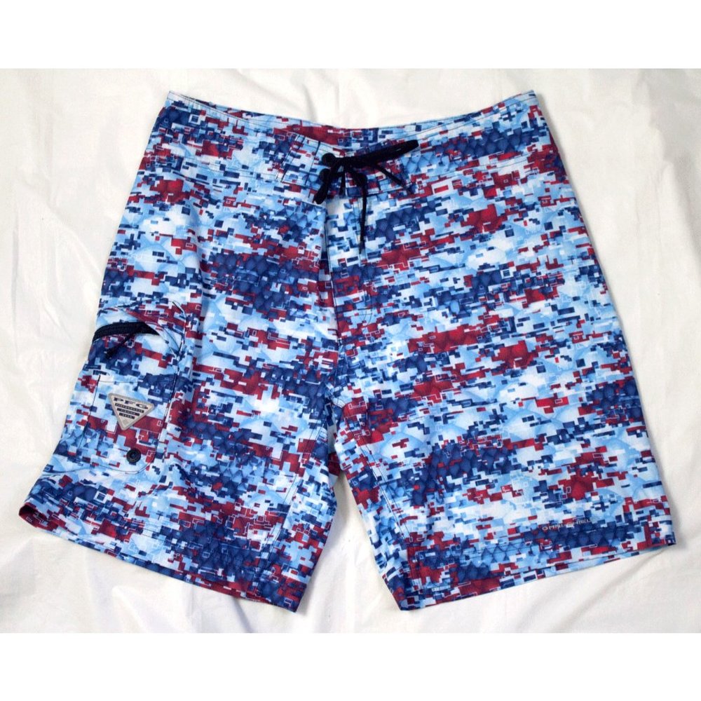 Columbia PFG Mens Board Shorts Swim Trunks Surf Si - Picture 1 of 6